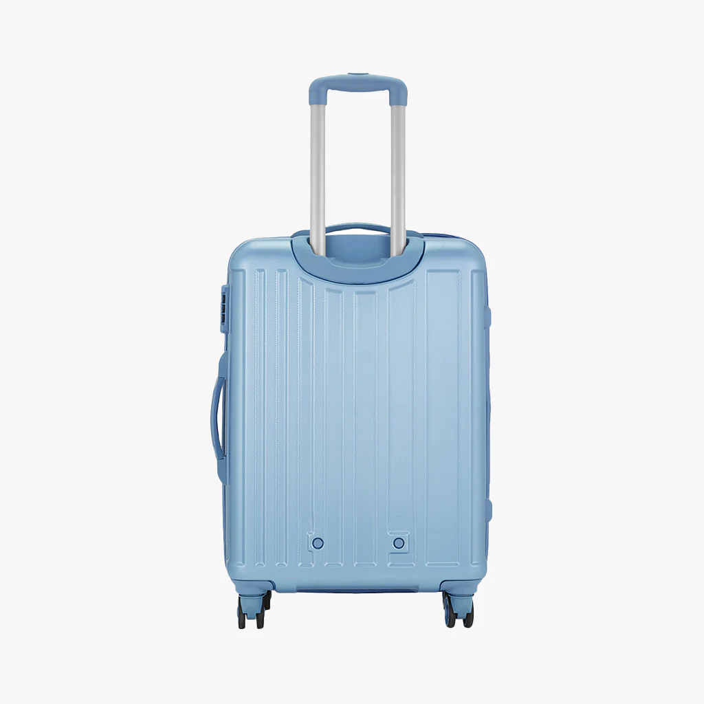 Safari Linea Set of 2 Pearl Blue Trolley Bags with Dual Wheels - Image 12