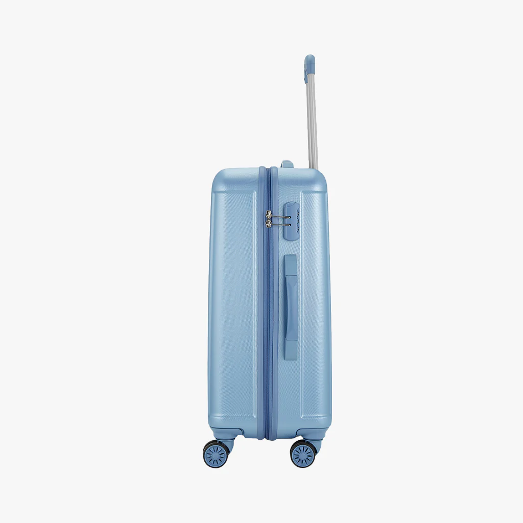 Safari Linea Set of 2 Pearl Blue Trolley Bags with Dual Wheels - Image 13