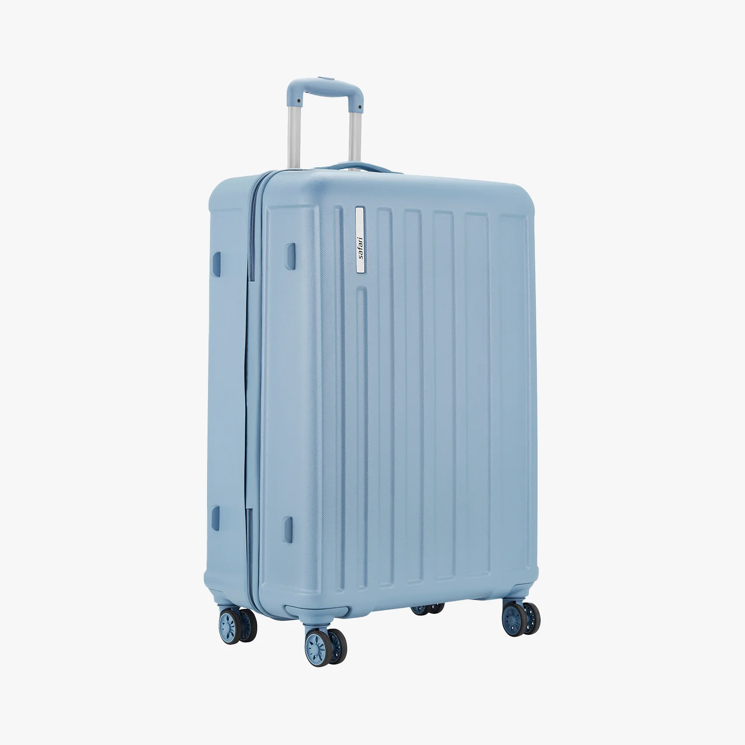 Safari Linea Set of 3 Pearl Blue Trolley Bags with Dual Wheels - Image 11