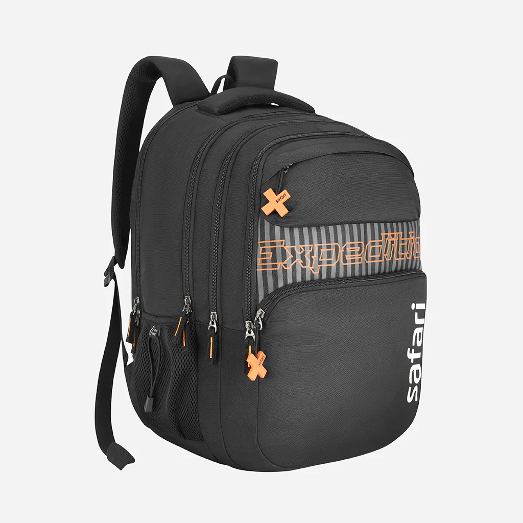 Safari Mega 43L Black School Backpack with with Easy Access Pockets - Image 4