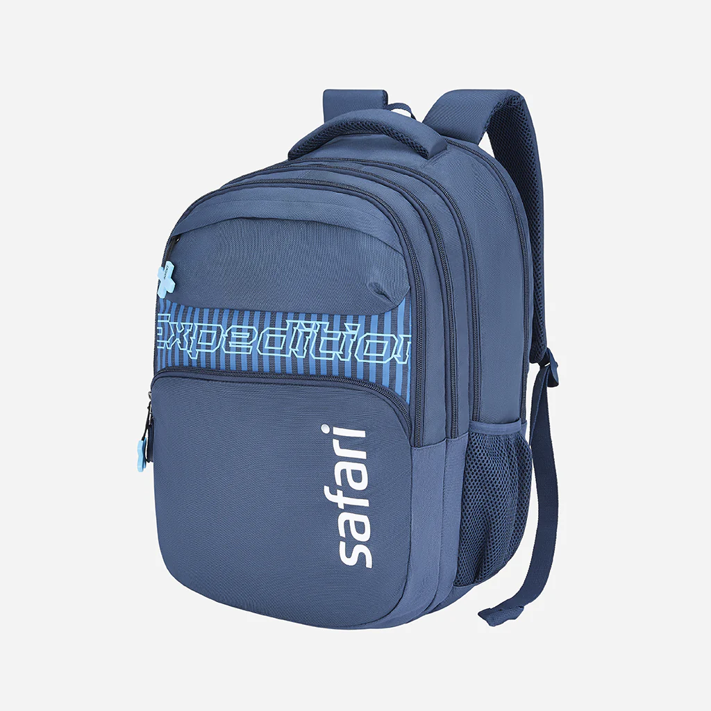 Safari Mega 43L Blue School Backpack with Quick Access Pocket