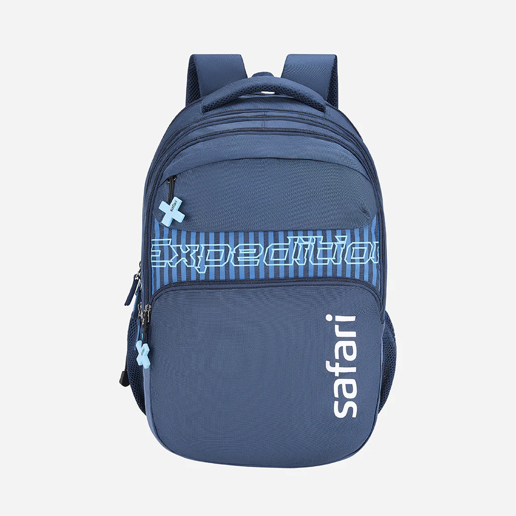 Safari Mega 43L Blue School Backpack with Quick Access Pocket - Image 3