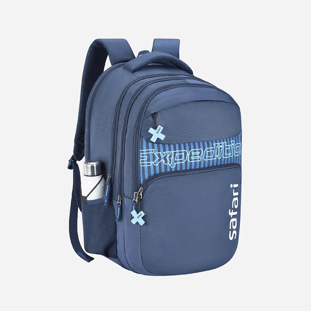 Safari Mega 43L Blue School Backpack with Quick Access Pocket - Image 4