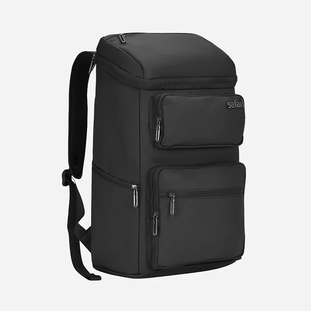 Safari Nomatech 32L Top Opening Black Formal Backpack with Quick Access Pockets and Ergonomic Chest Strap - Image 3