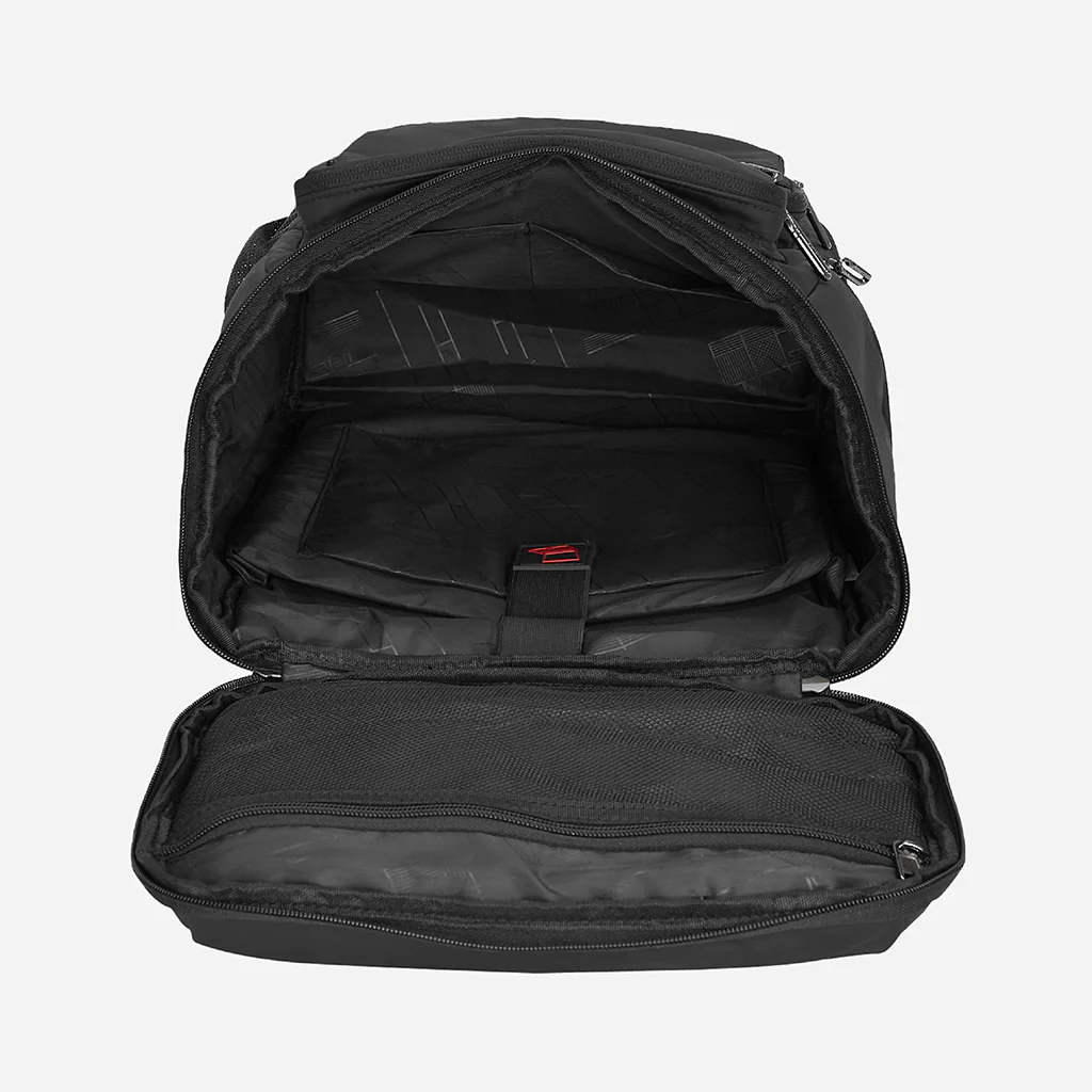 Safari Nomatech 32L Top Opening Black Formal Backpack with Quick Access Pockets and Ergonomic Chest Strap - Image 7