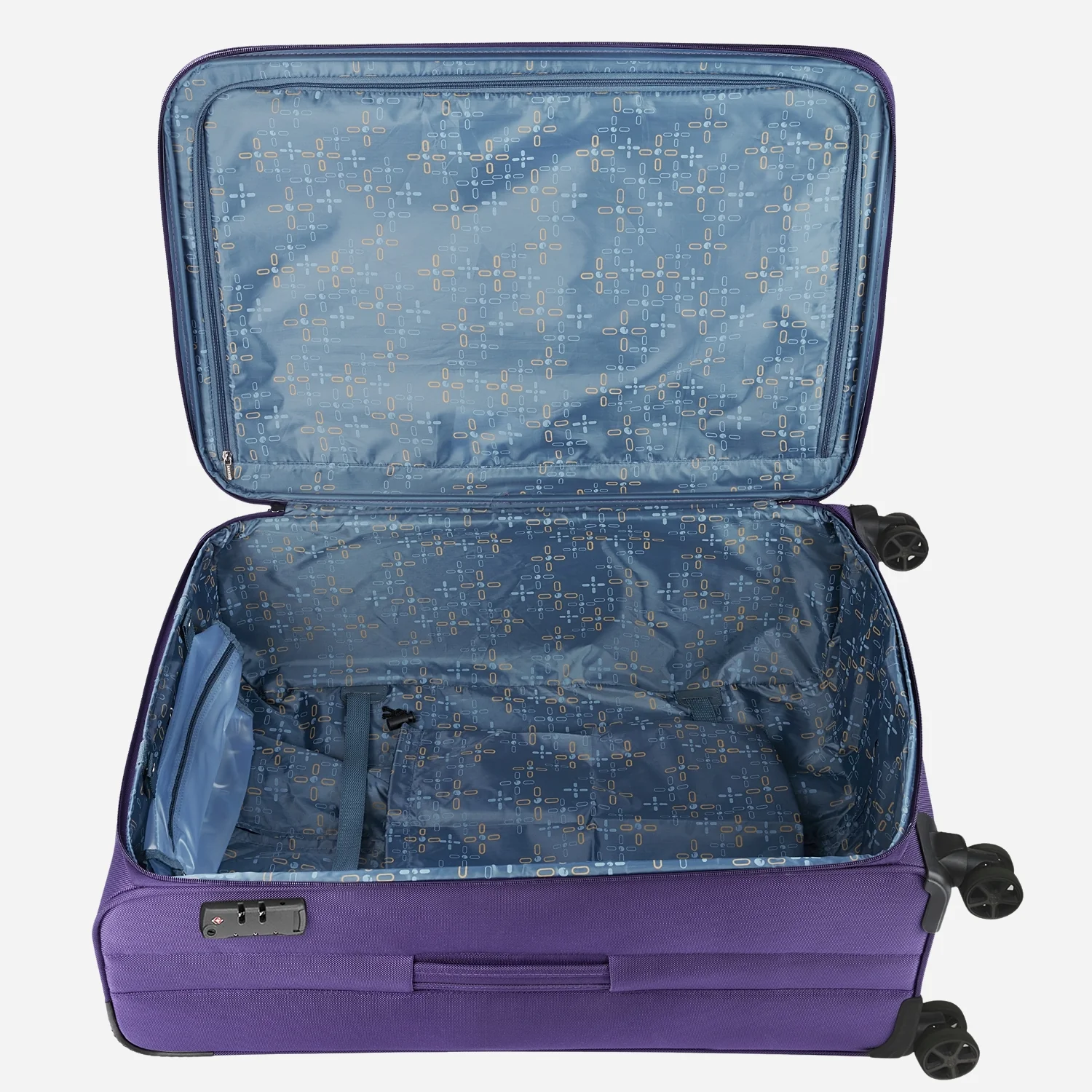 Safari Nuvaldo Superior Purple Trolley Bag with Dual Wheels - Image 5