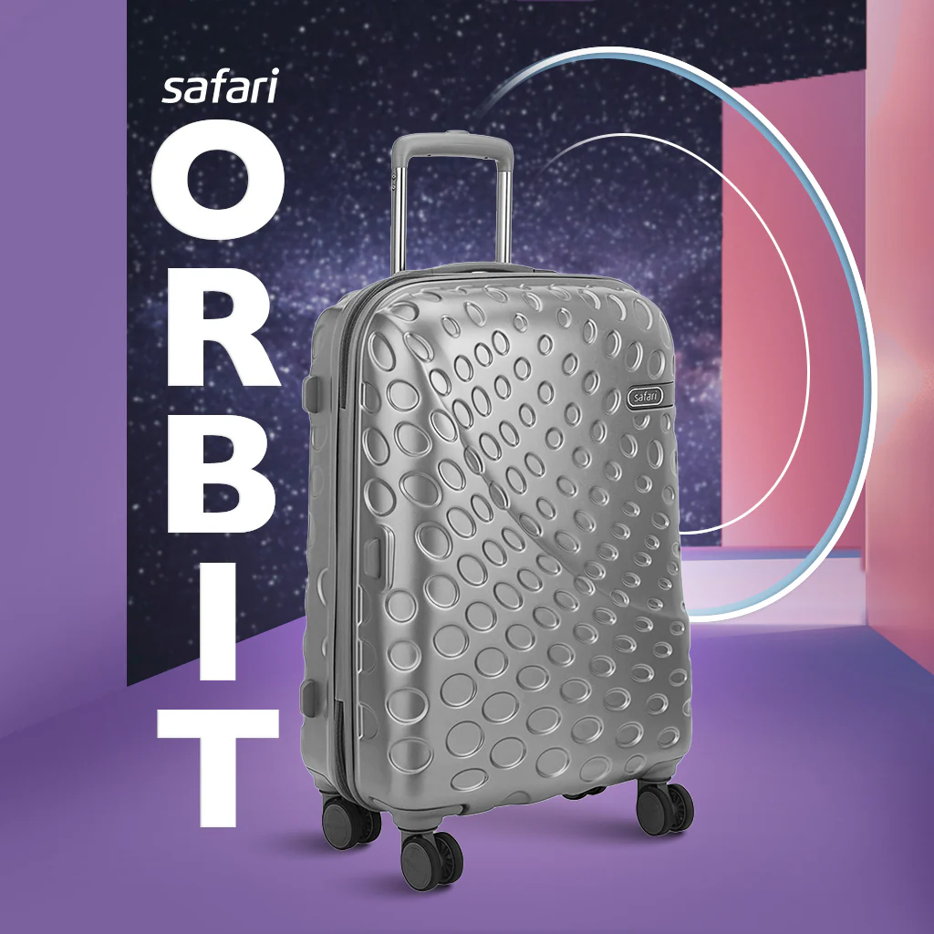 Safari Orbit Trolley Silver Bag with Premium Interior - Image 2