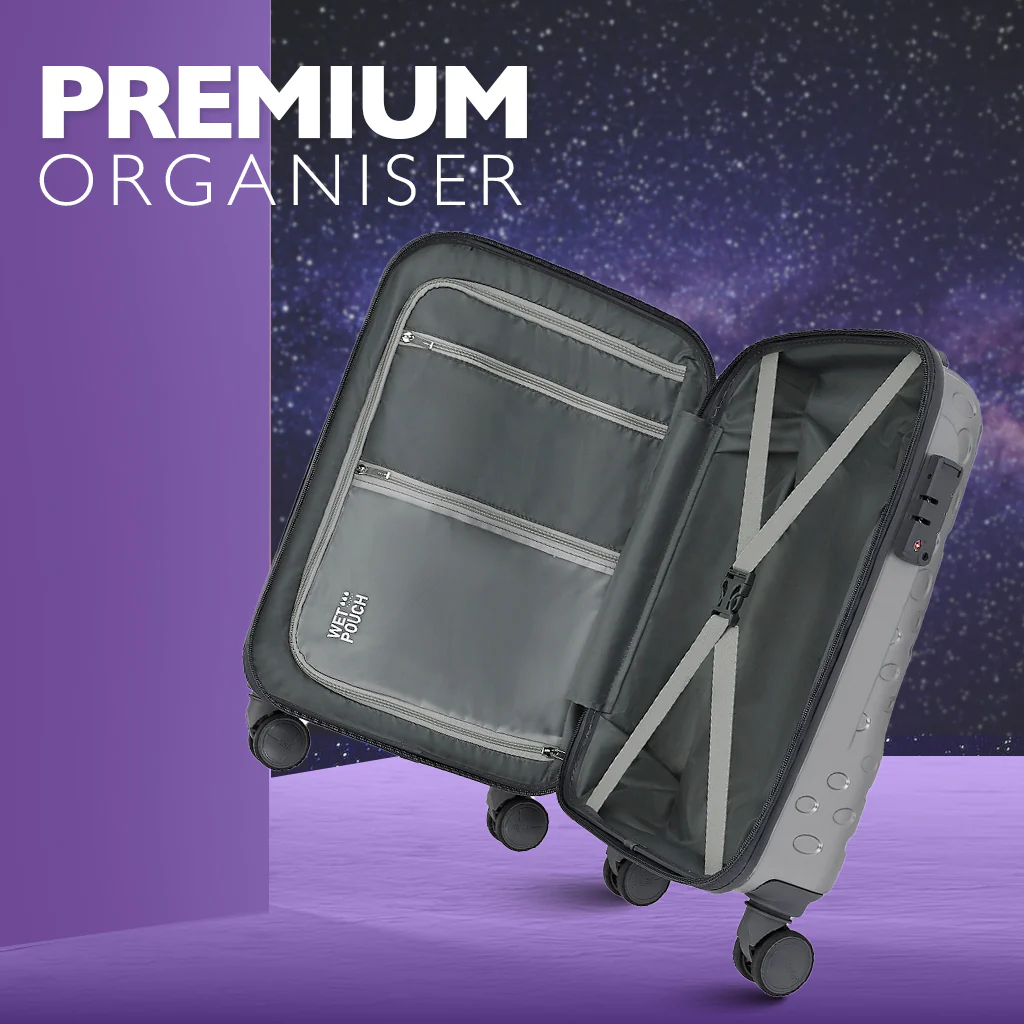 Safari Orbit Trolley Silver Bag with Premium Interior - Image 7
