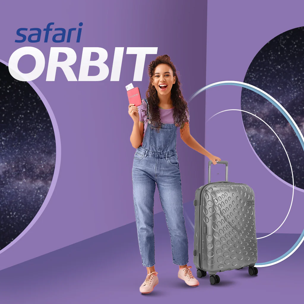 Safari Orbit Trolley Silver Bag with Premium Interior - Image 8