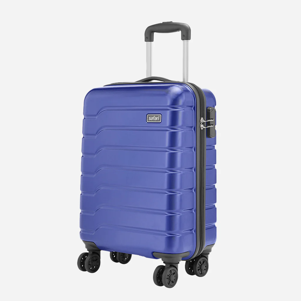 Safari Ozone Metallic Blue Trolley Bag with Dual Wheels - Image 10