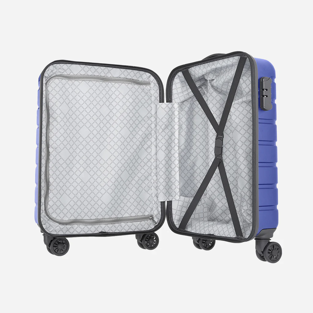 Safari Ozone Metallic Blue Trolley Bag with Dual Wheels - Image 15
