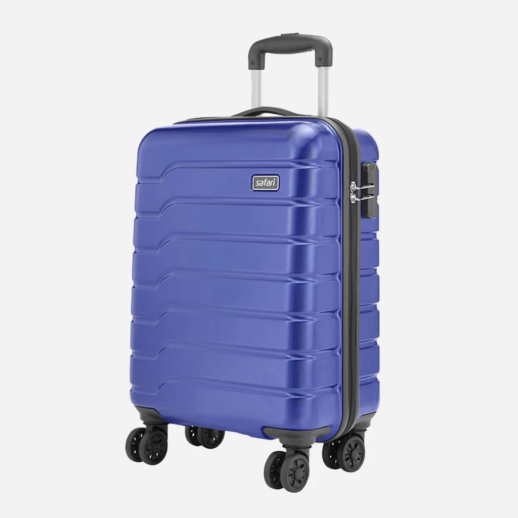 Safari Ozone Metallic Blue Trolley Bag with Dual Wheels - Image 16