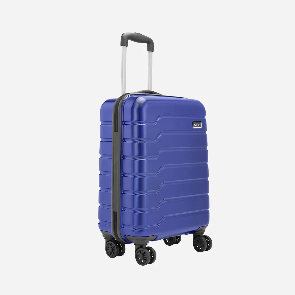 Safari Ozone Metallic Blue Trolley Bag with Dual Wheels - Image 4