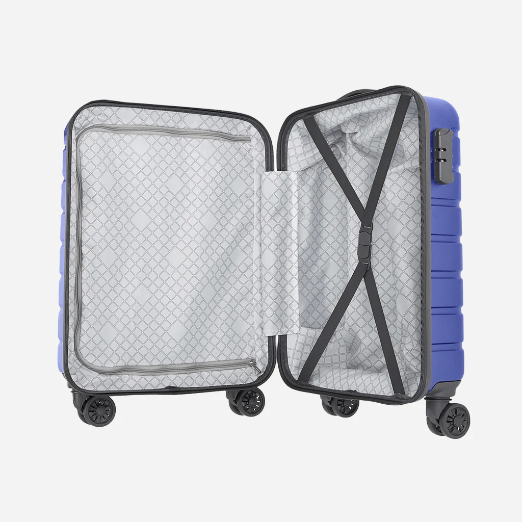 Safari Ozone Metallic Blue Trolley Bag with Dual Wheels - Image 8