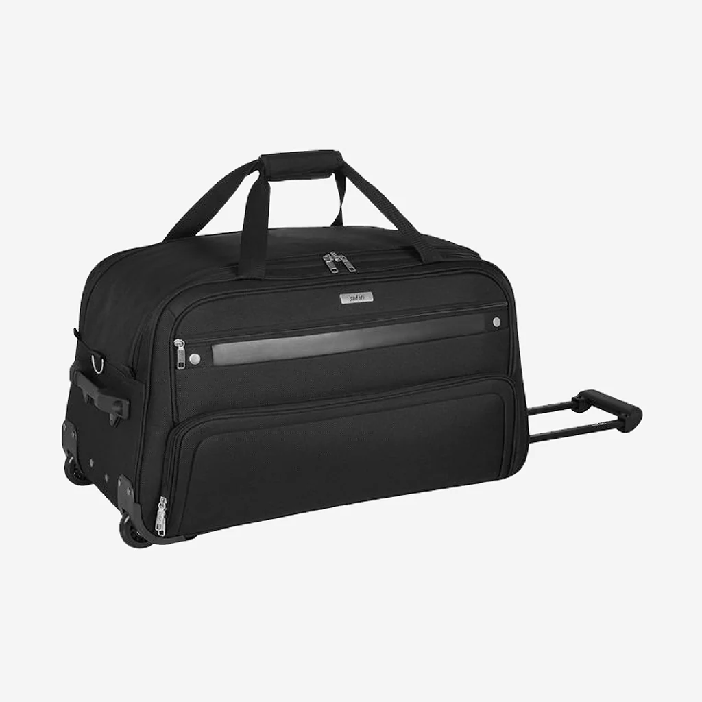Safari Power Black Rolling Duffle Bag With Wheels - Image 11