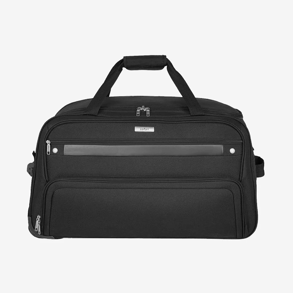 Safari Power Black Rolling Duffle Bag With Wheels - Image 18