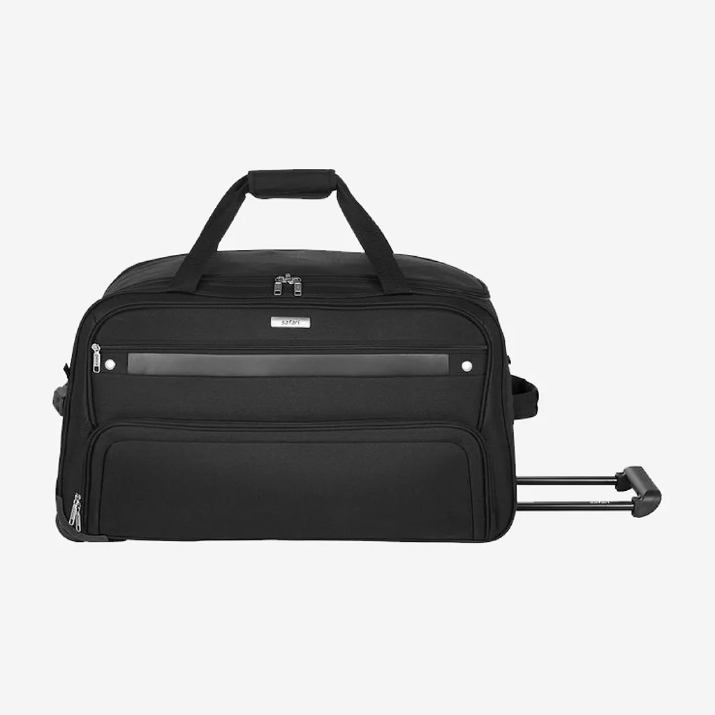 Safari Power Black Rolling Duffle Bag With Wheels - Image 20