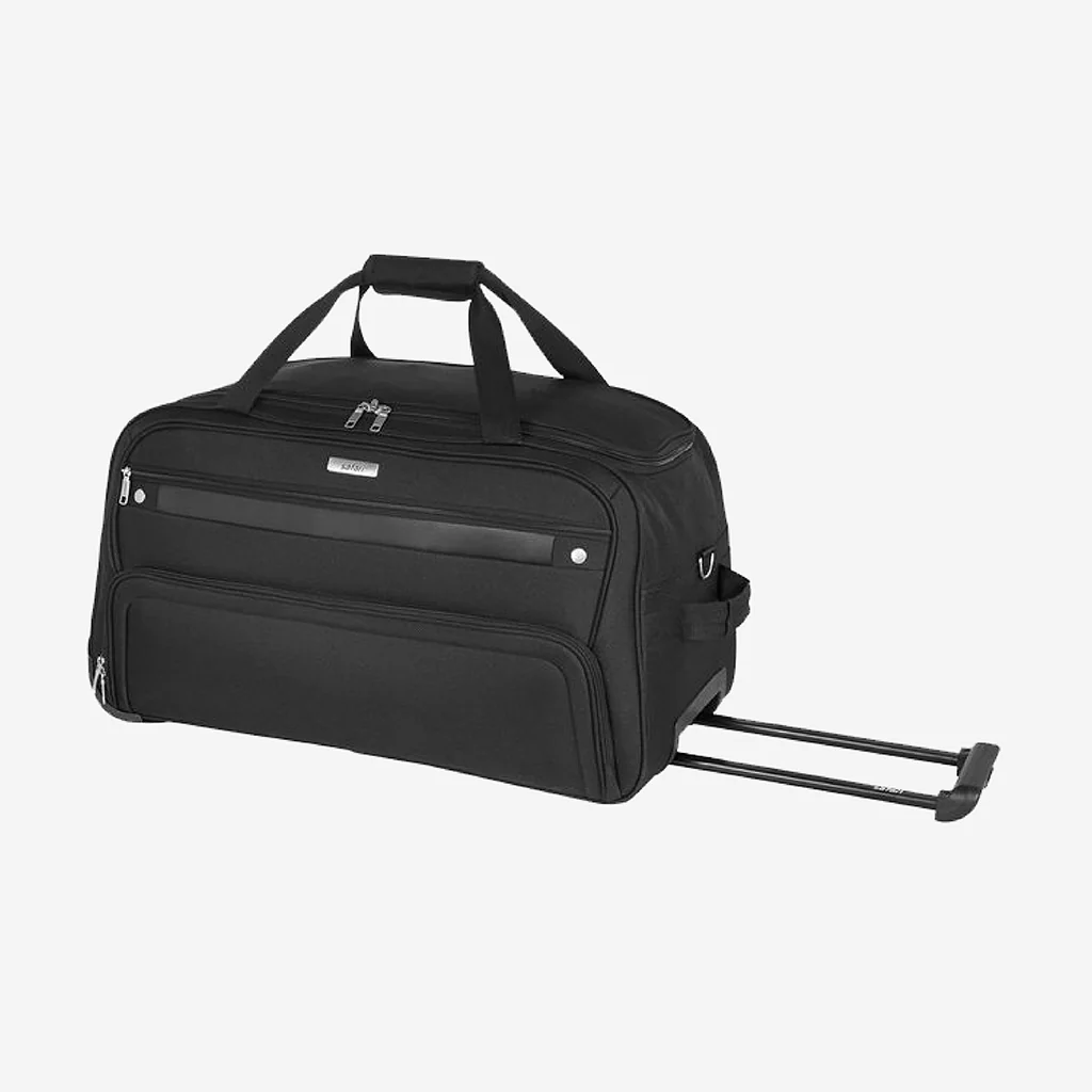 Safari Power Black Rolling Duffle Bag With Wheels - Image 5