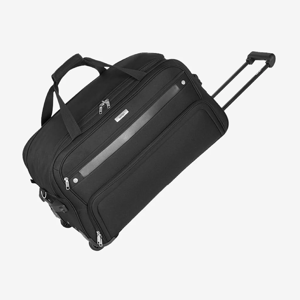Safari Power Black Rolling Duffle Bag With Wheels - Image 6