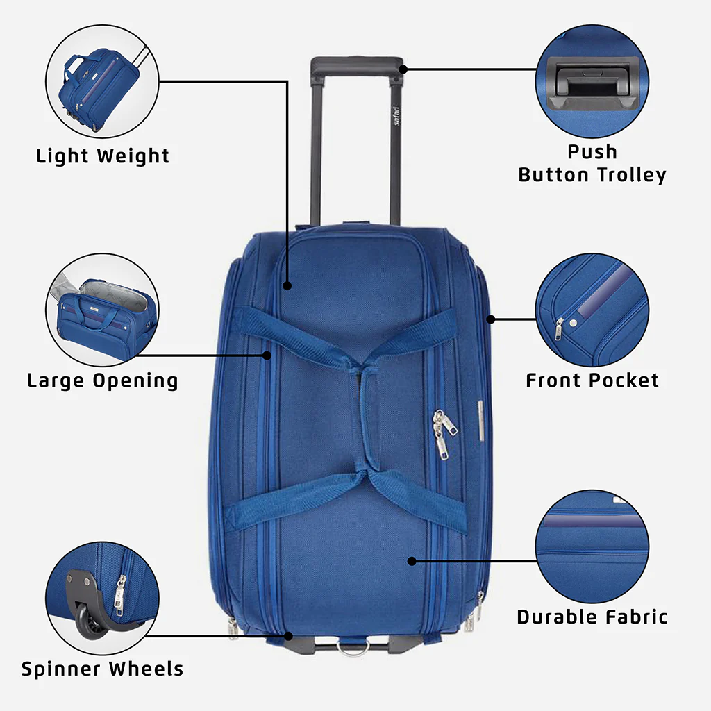 Power Rolling Duffle - Navy Blue - Image 17