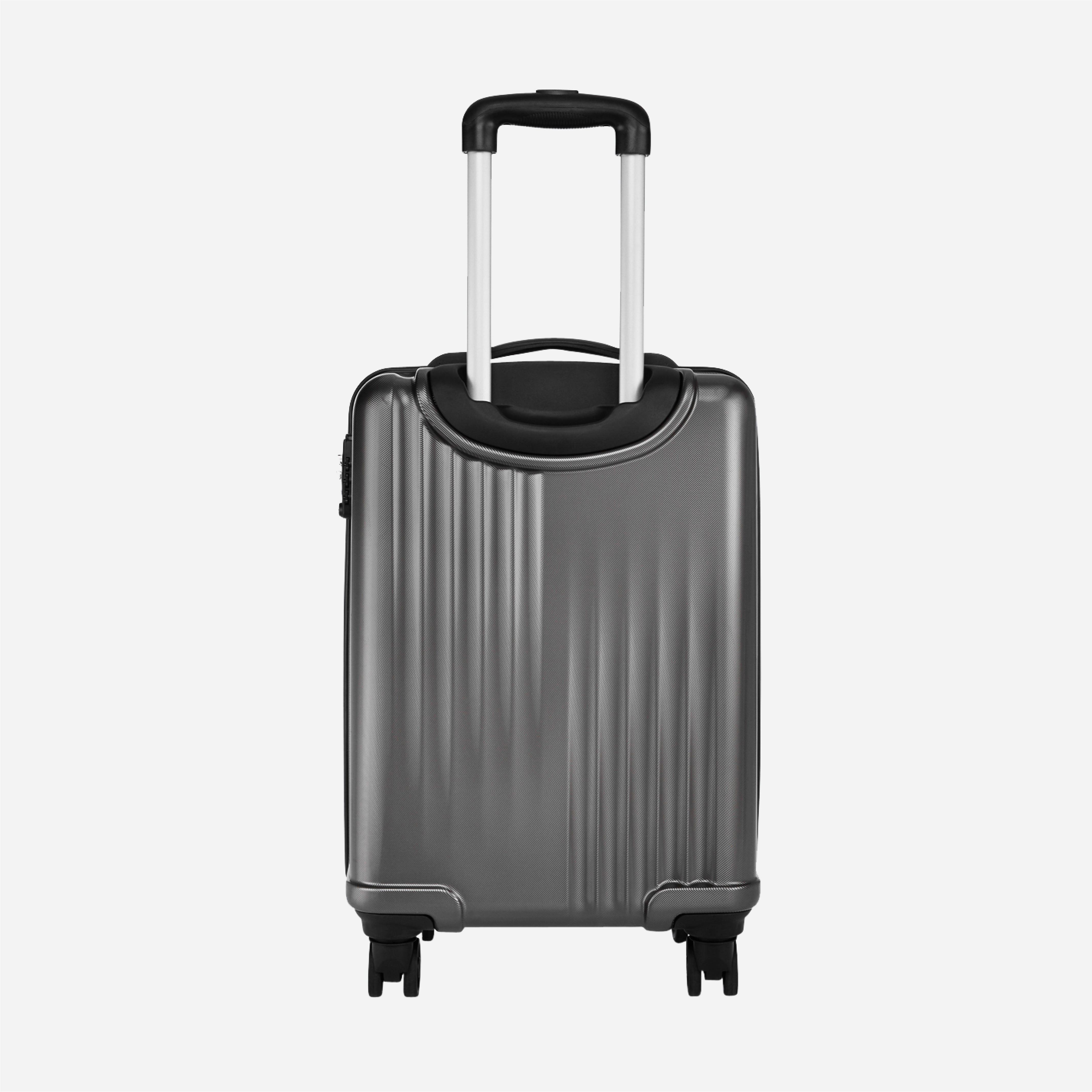 Safari Ryder Set of 2 Gun Metal Trolley Bags with Dual Wheels - Image 10