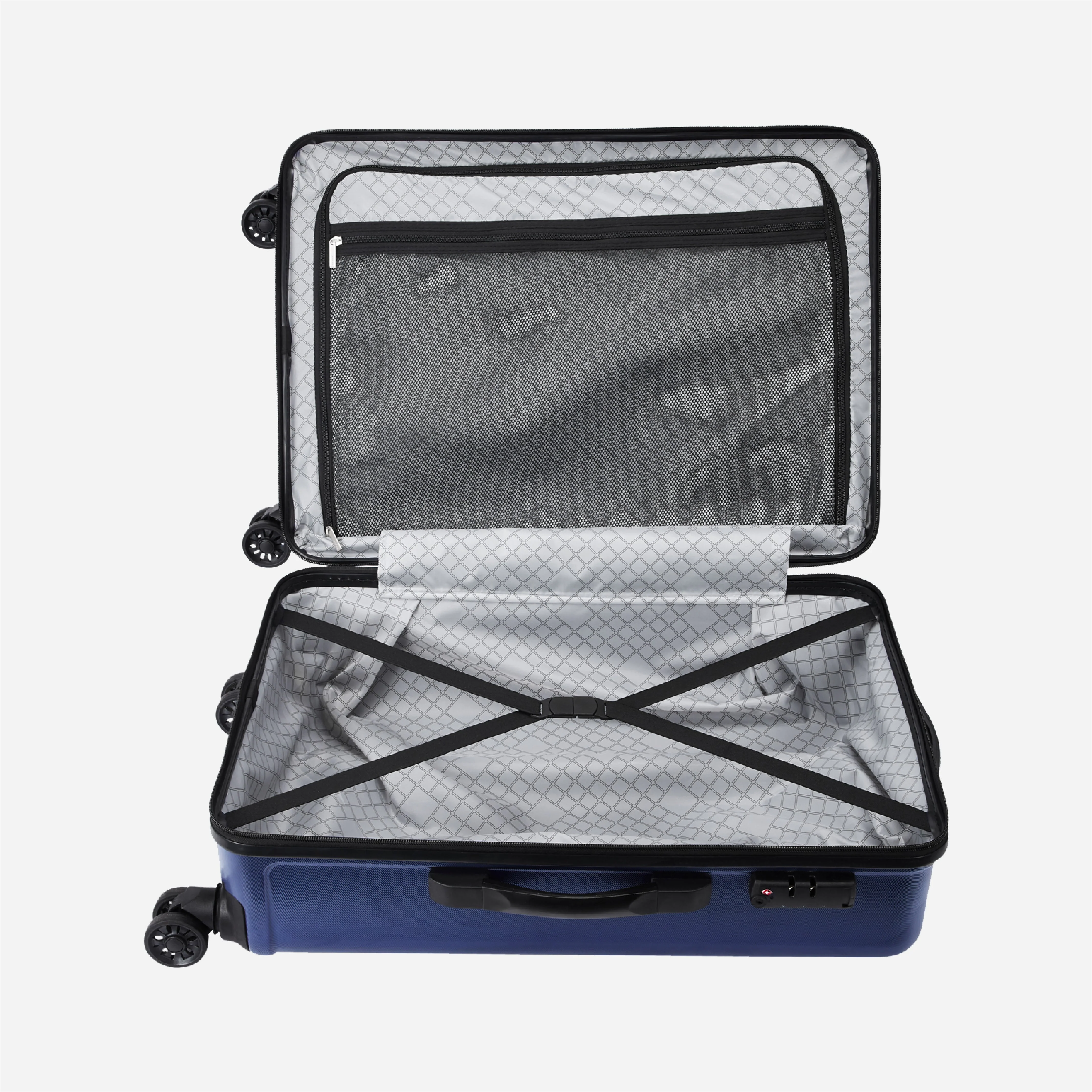 Safari Ryder Set of 2 Midnight Blue Trolley Bags with Dual Wheels - Image 11