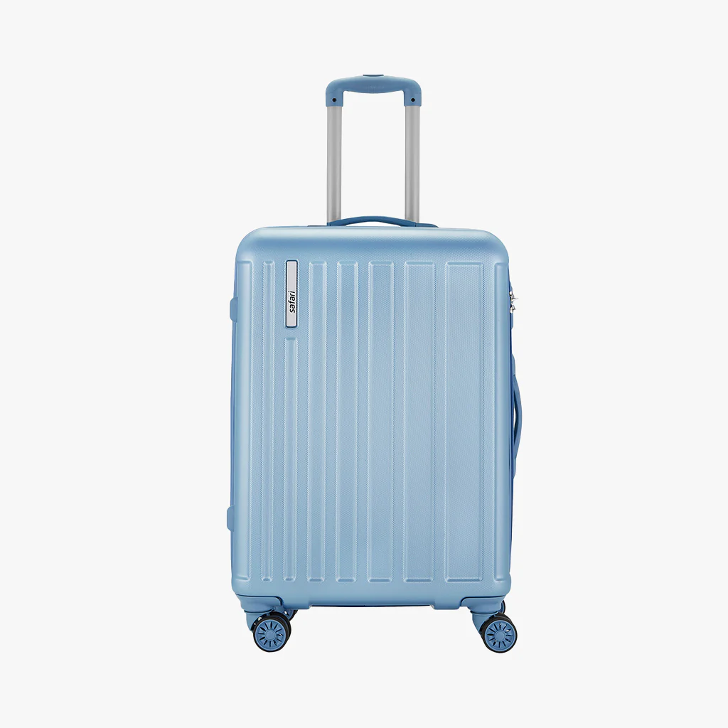 Safari Linea Pearl Blue Trolley Bag with Dual Wheels - Image 26