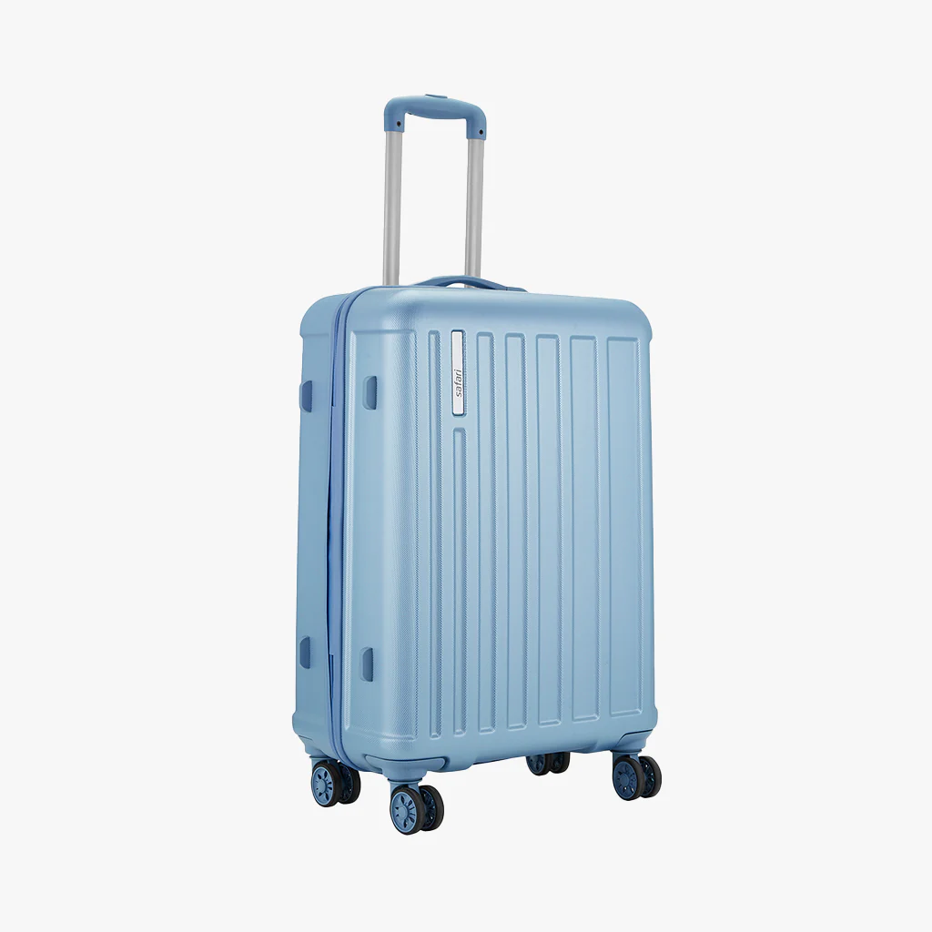Safari Linea Pearl Blue Trolley Bag with Dual Wheels - Image 27