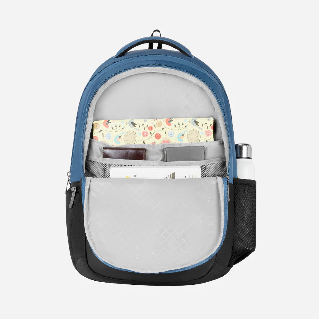 Safari Aron 2 32L Blue Laptop Backpack with Raincover - Image 4