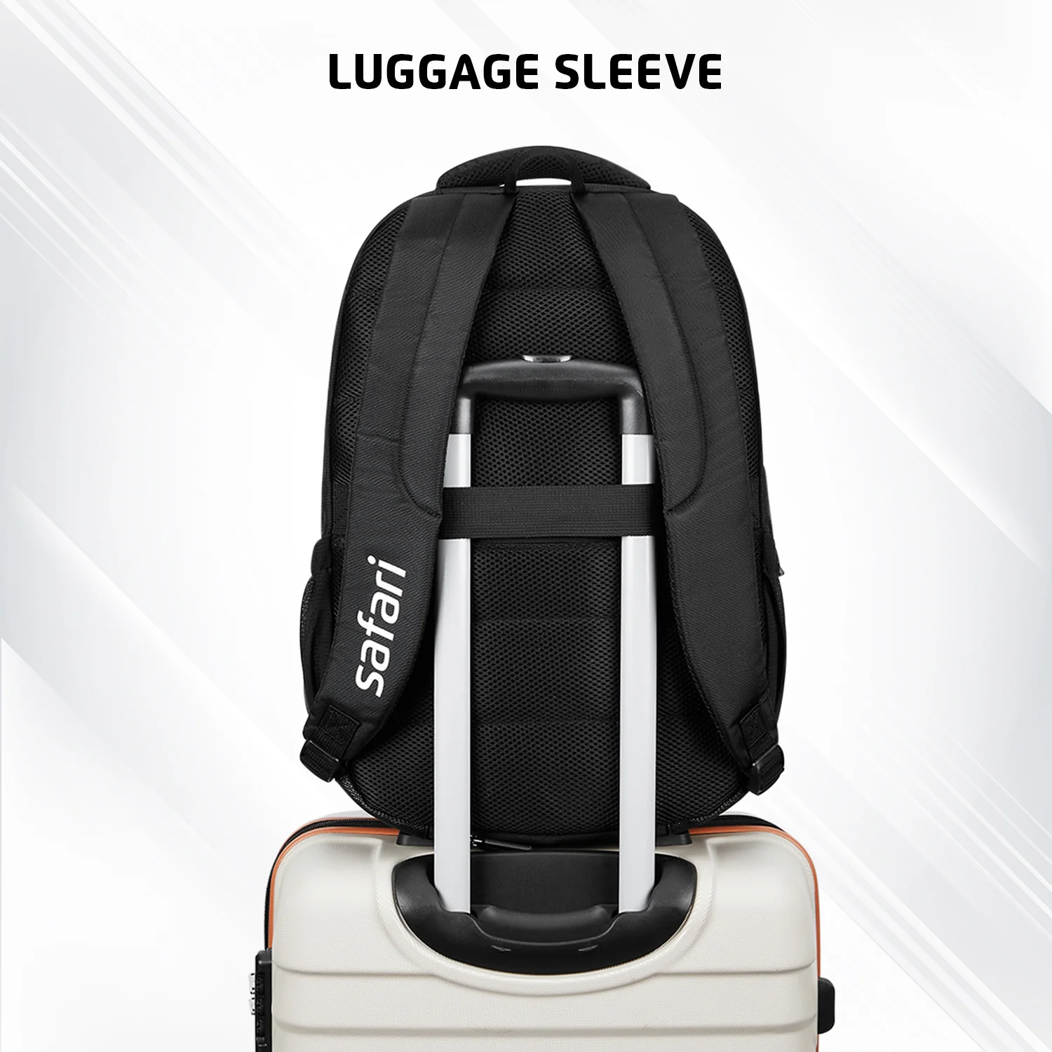Safari Aura 37L Black Laptop Backpack - Image 8
