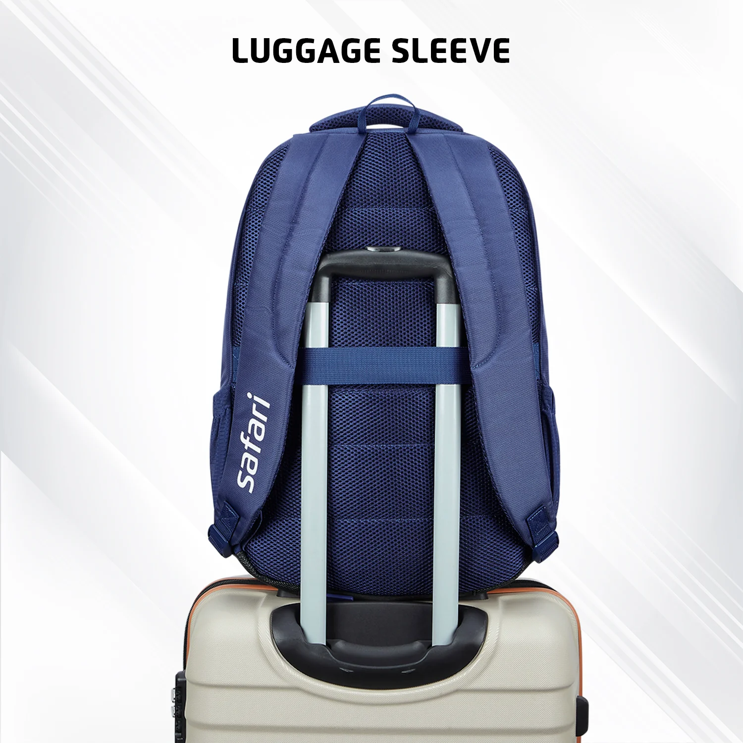 Safari Aura 37L Blue Laptop Backpack - Image 6