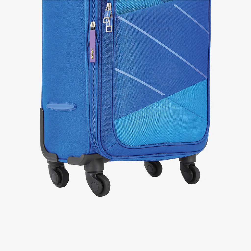 Safari Avenue Blue Trolley Bag with Expander & 360° Wheels - Image 15