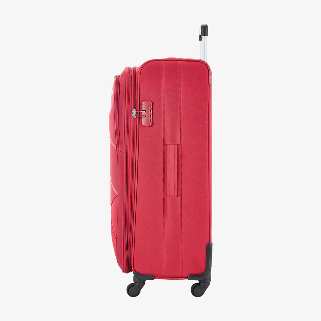 Safari Avenue Red Trolley Bag with Expander & 360° Wheels - Image 22