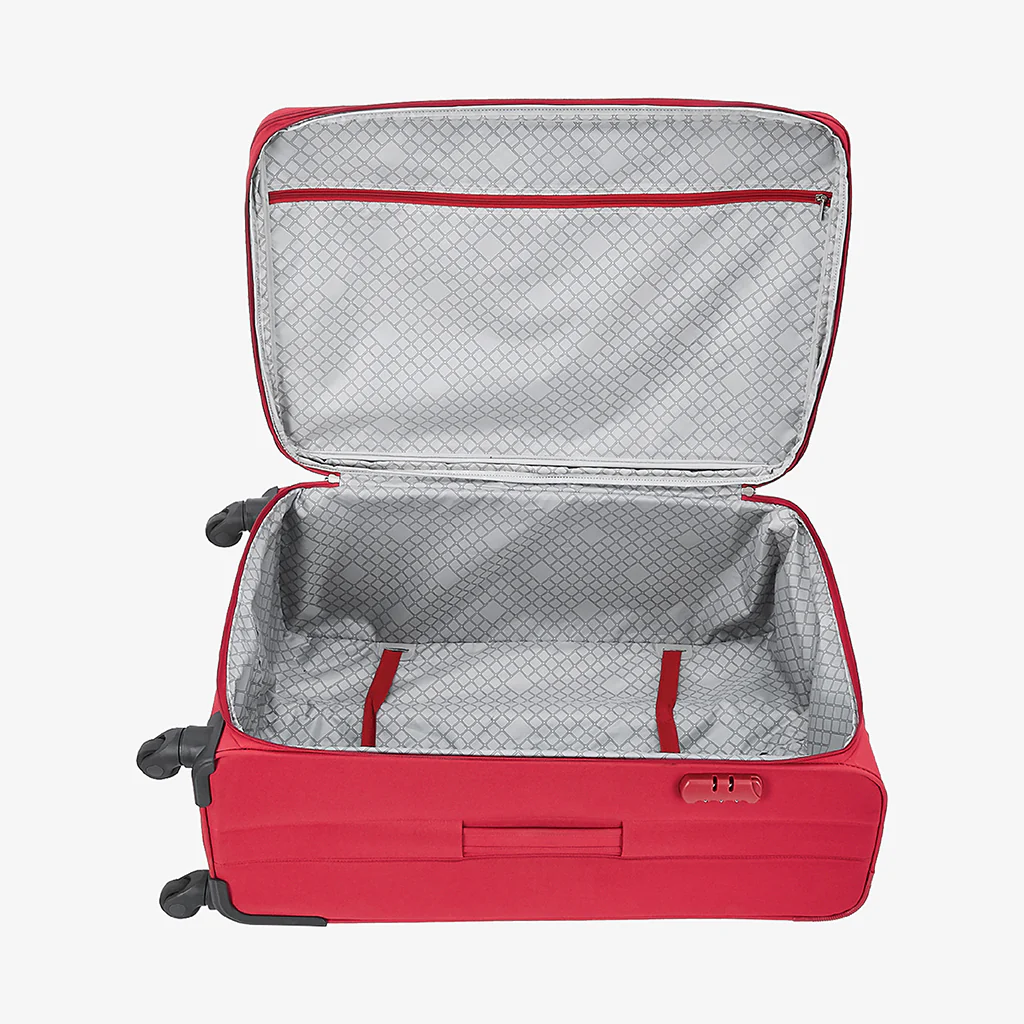 Safari Avenue Red Trolley Bag with Expander & 360° Wheels - Image 24