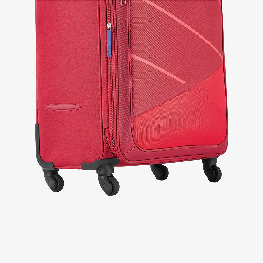 Safari Avenue Red Trolley Bag with Expander & 360° Wheels - Image 7