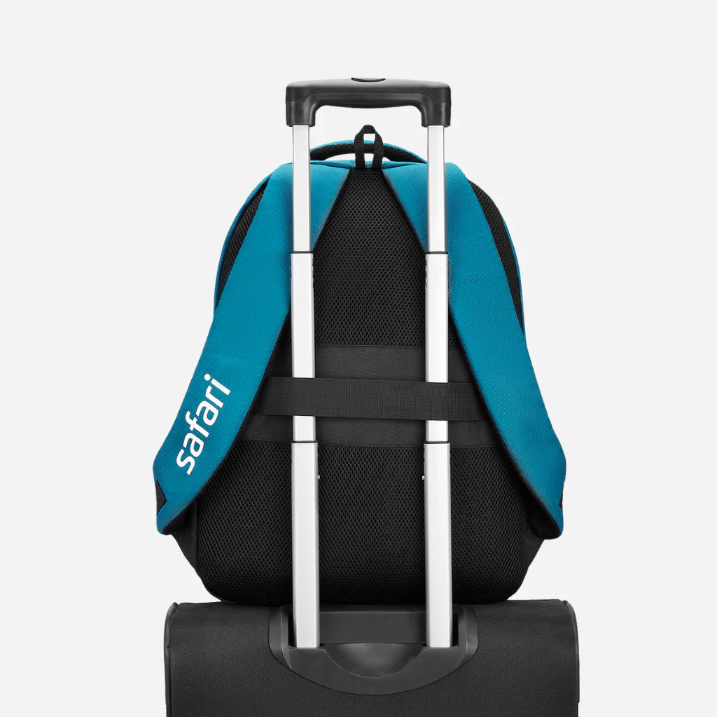 Safari Blink 1 36L Teal Laptop Backpack with Raincover and Trolley Sleeve - Image 4