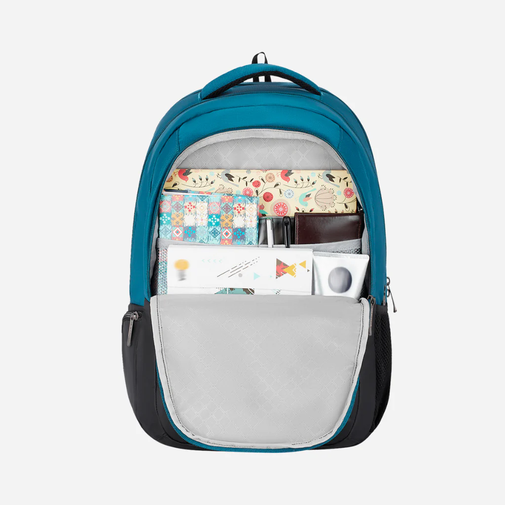 Safari Blink 1 36L Teal Laptop Backpack with Raincover and Trolley Sleeve - Image 6