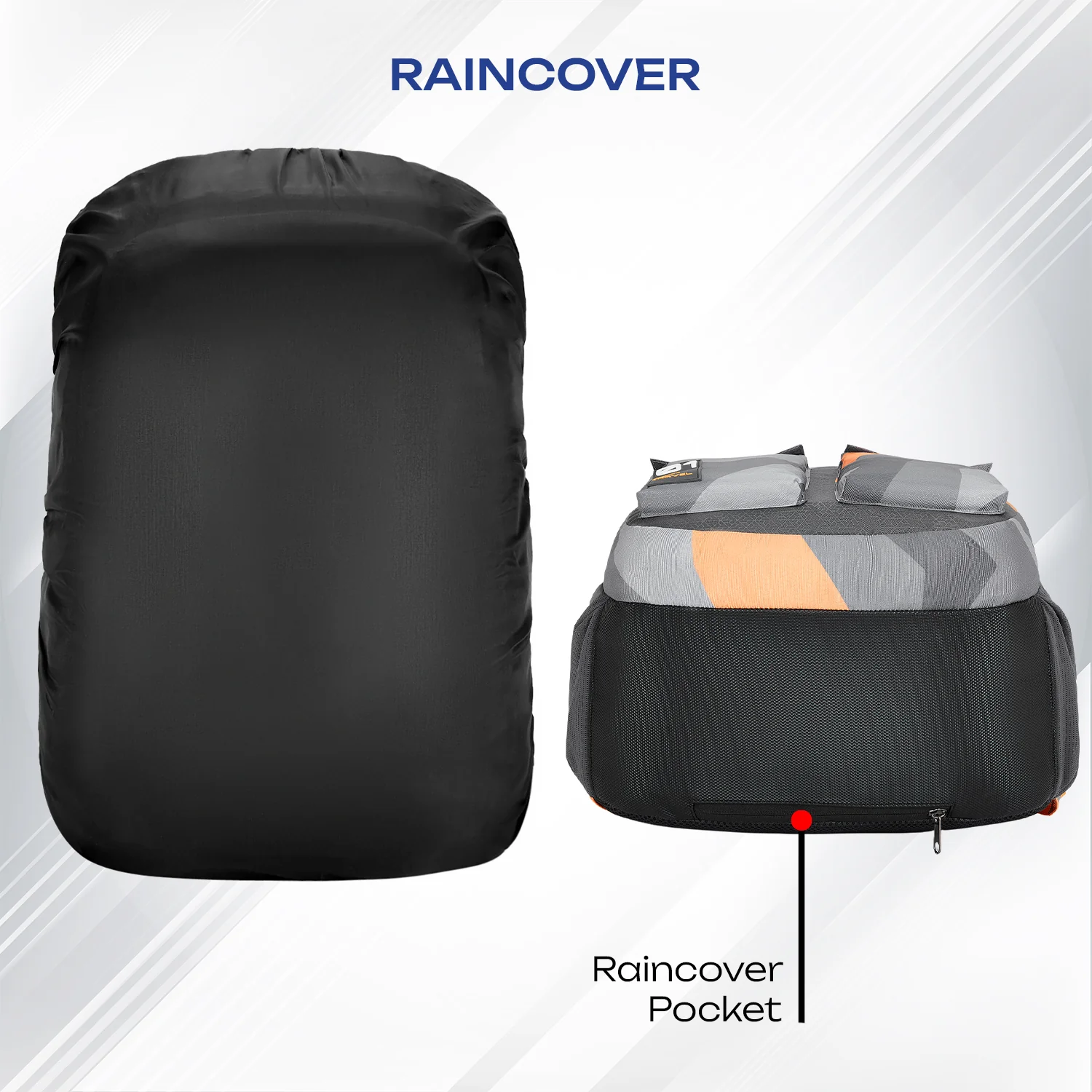 Safari Bonus 37L Grey School Backpack - Image 8