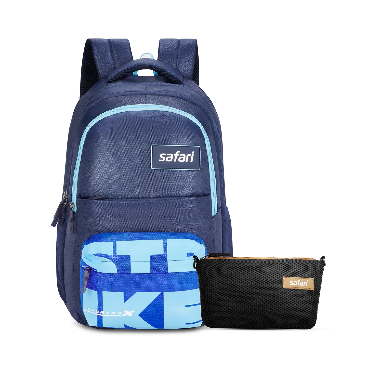 Safari Bonus 37L Blue School Backpack - Image 2