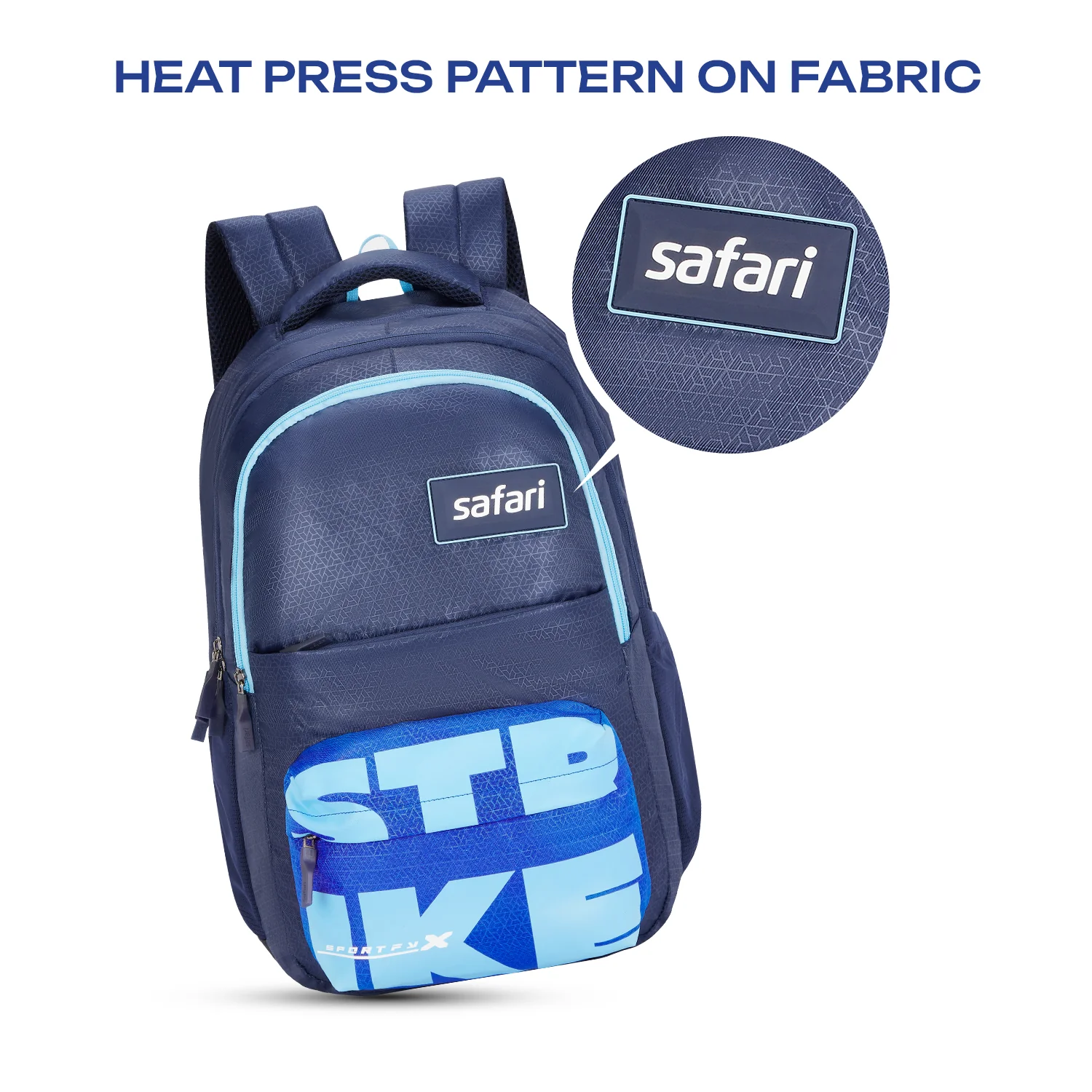 Safari Bonus 37L Blue School Backpack - Image 7