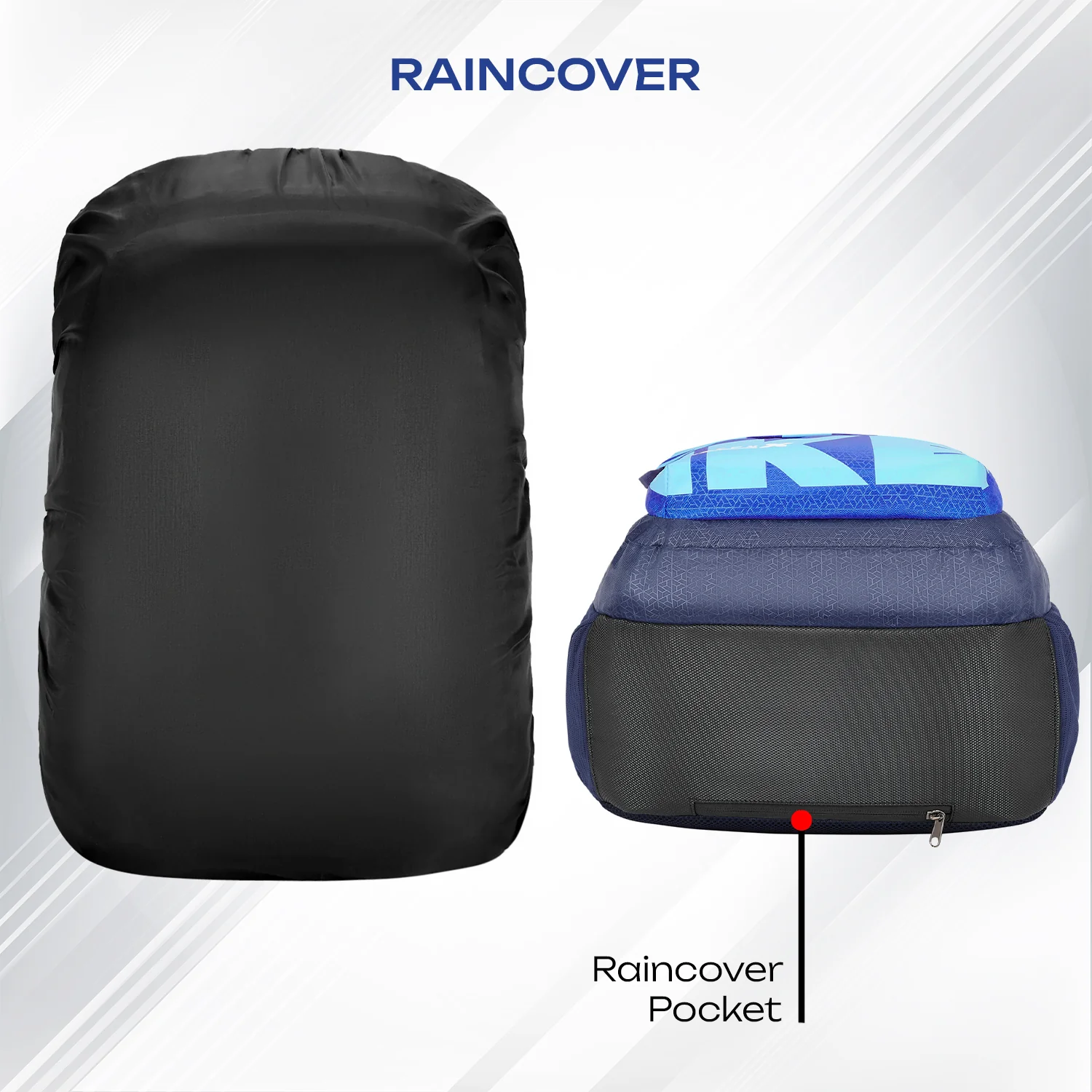 Safari Bonus 37L Blue School Backpack - Image 9