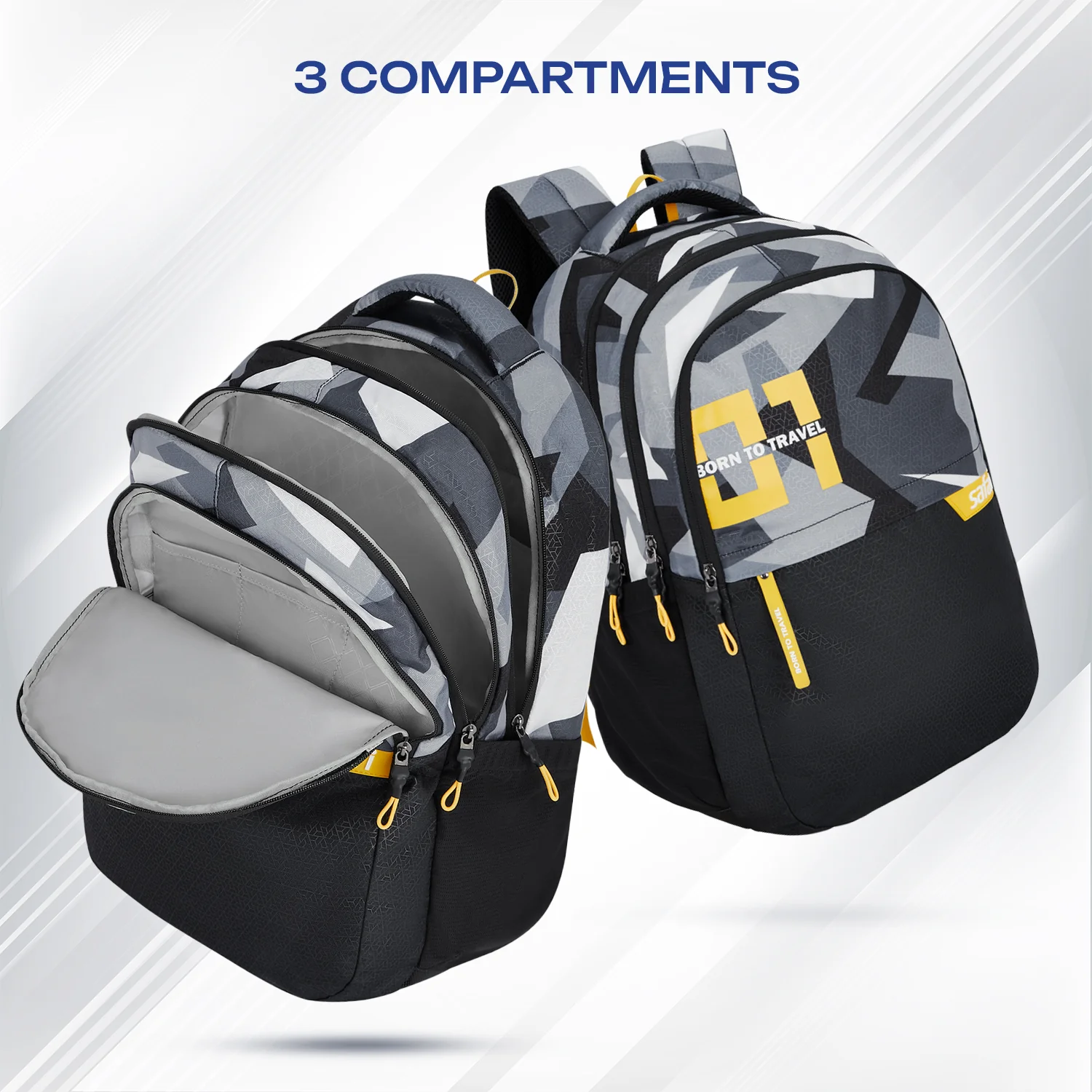 Safari Bonus 37L Black Casual Daypack - Image 3