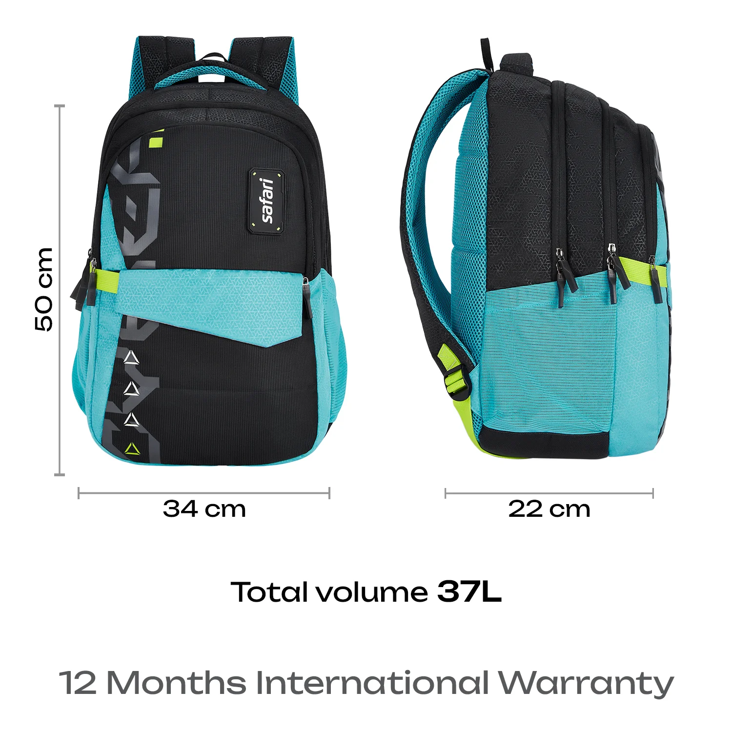 Safari Bonus 37L Black School Backpack - Image 10