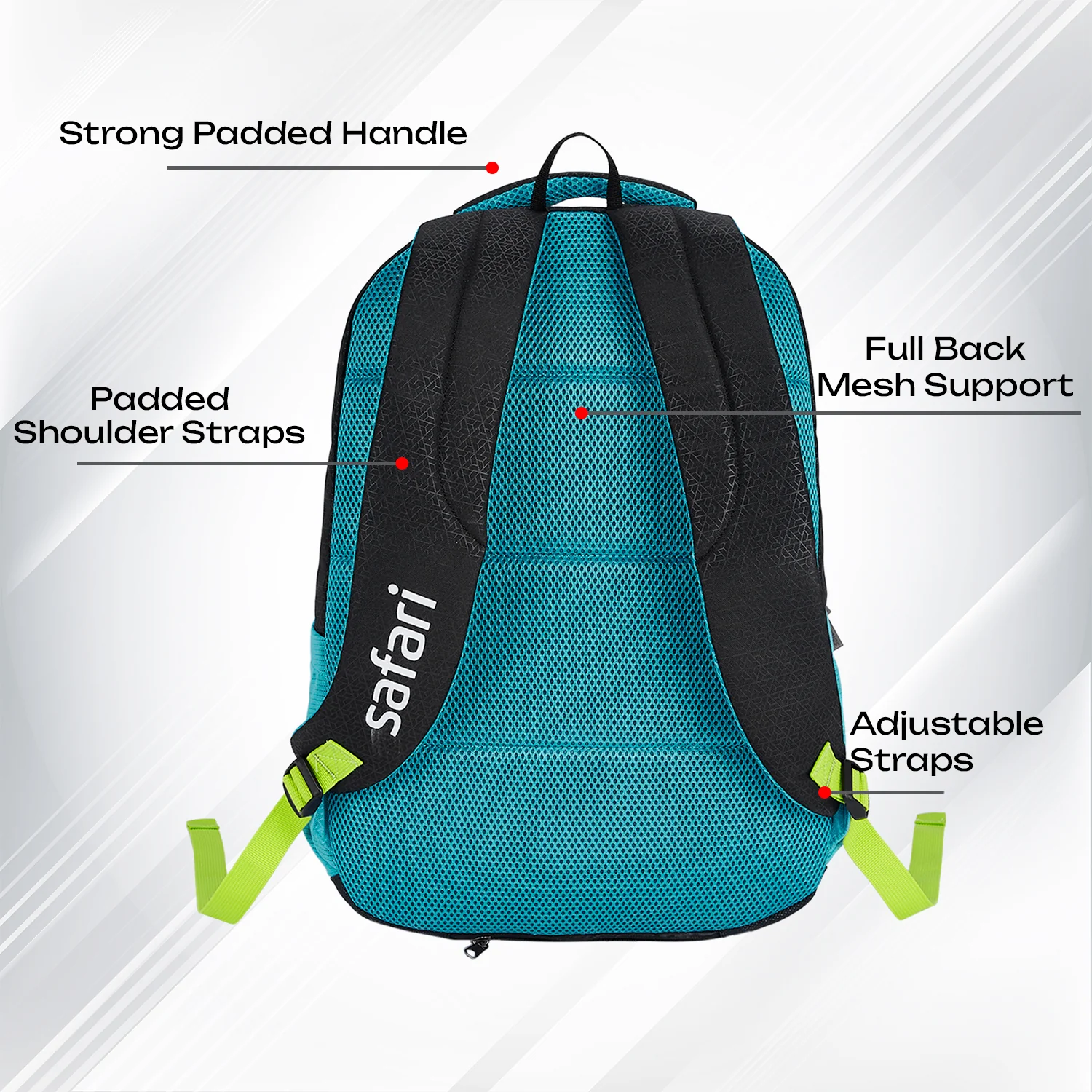 Safari Bonus 37L Black School Backpack - Image 6