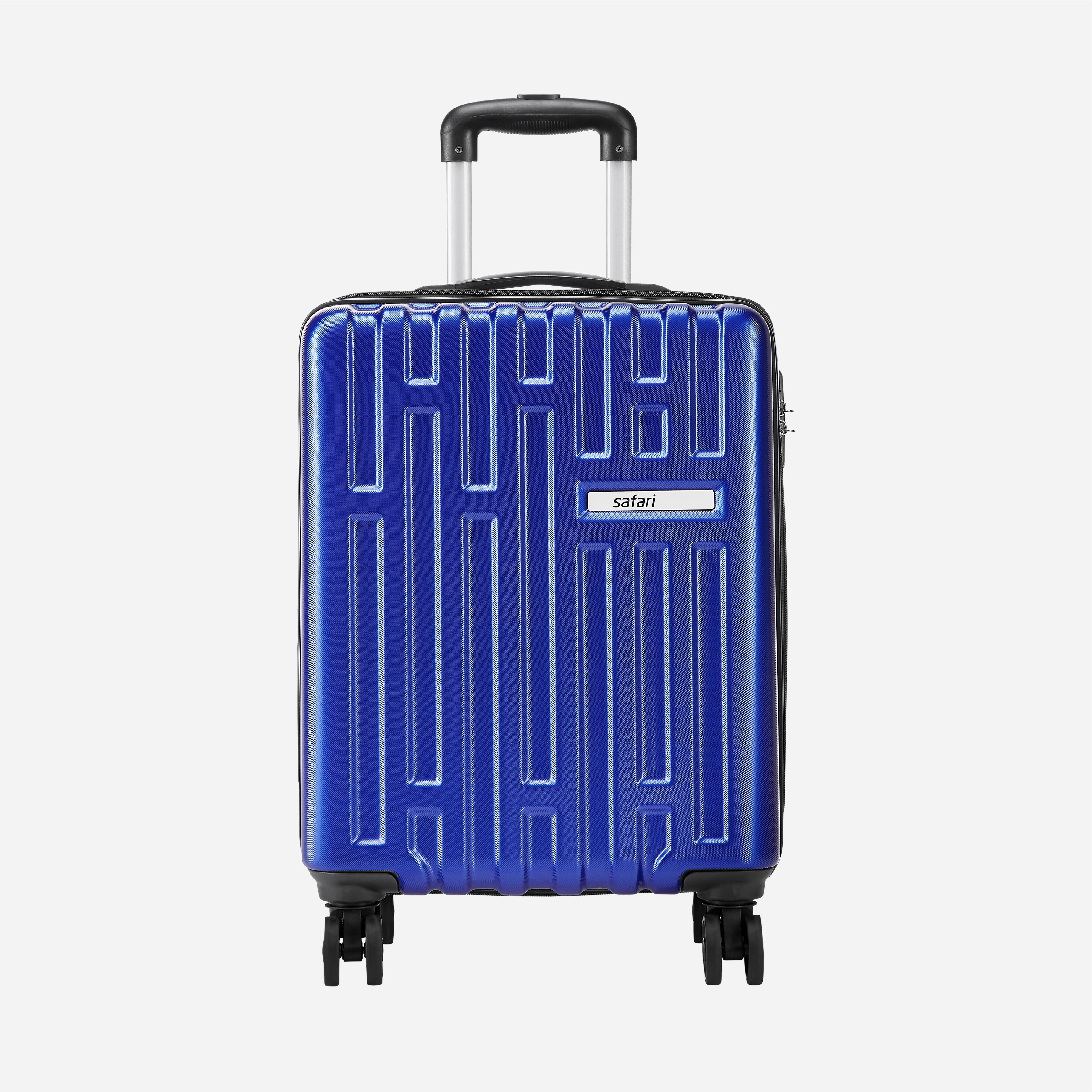 Safari Cargo Neo Metallic Blue Trolley Bag with TSA lock and Dual Wheels - Image 11
