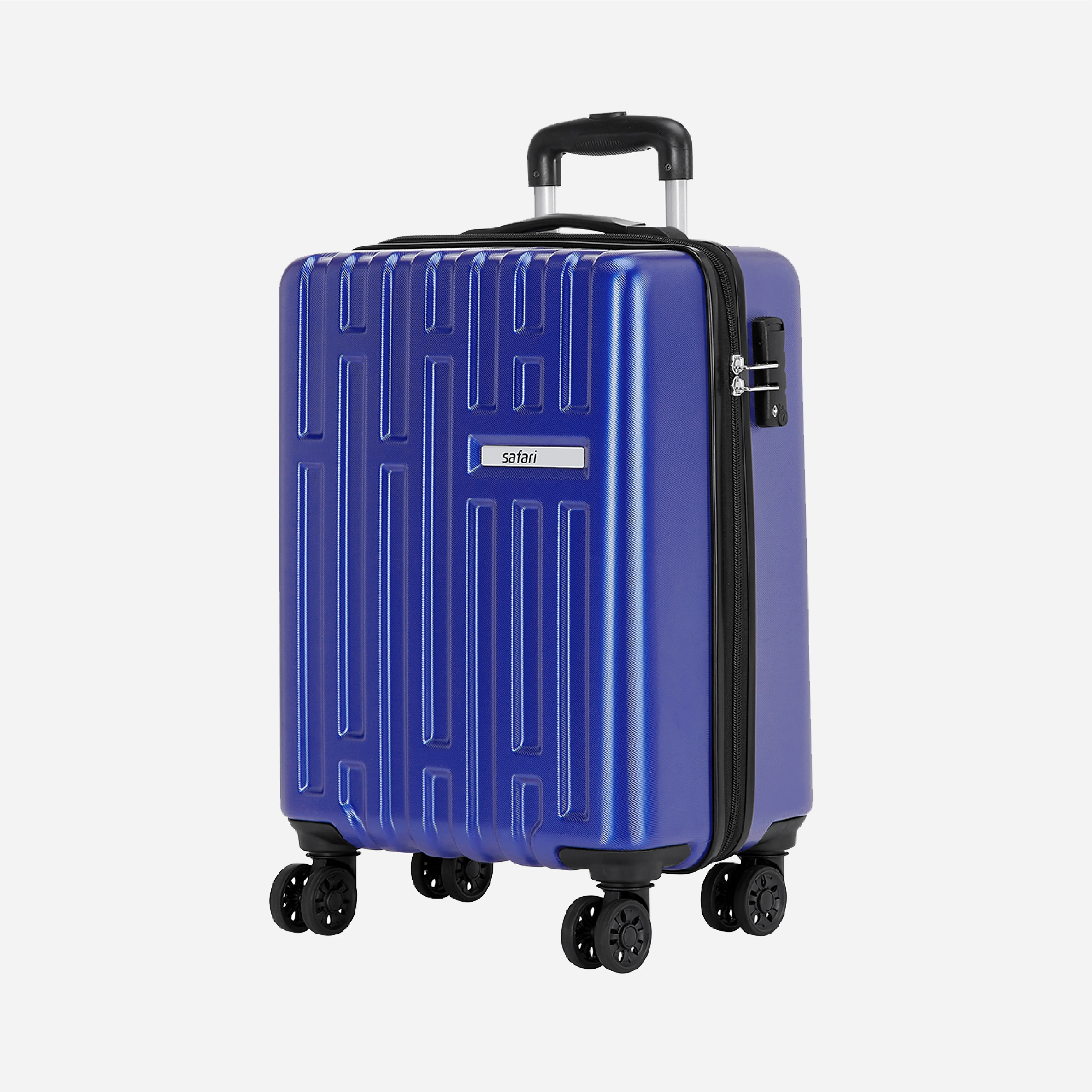 Safari Cargo Neo Metallic Blue Trolley Bag with TSA lock and Dual Wheels - Image 17