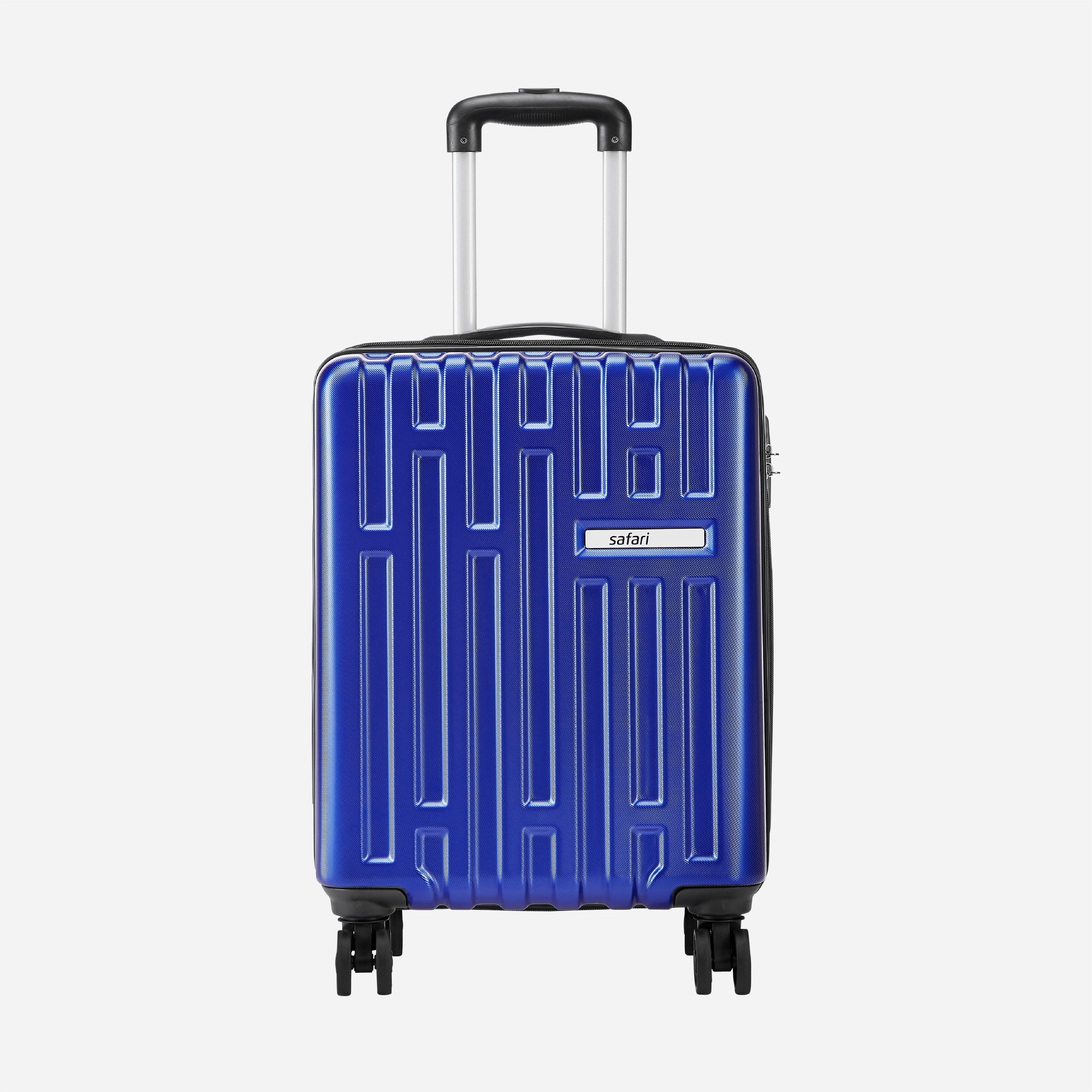 Safari Cargo Neo Metallic Blue Trolley Bag with TSA lock and Dual Wheels - Image 3