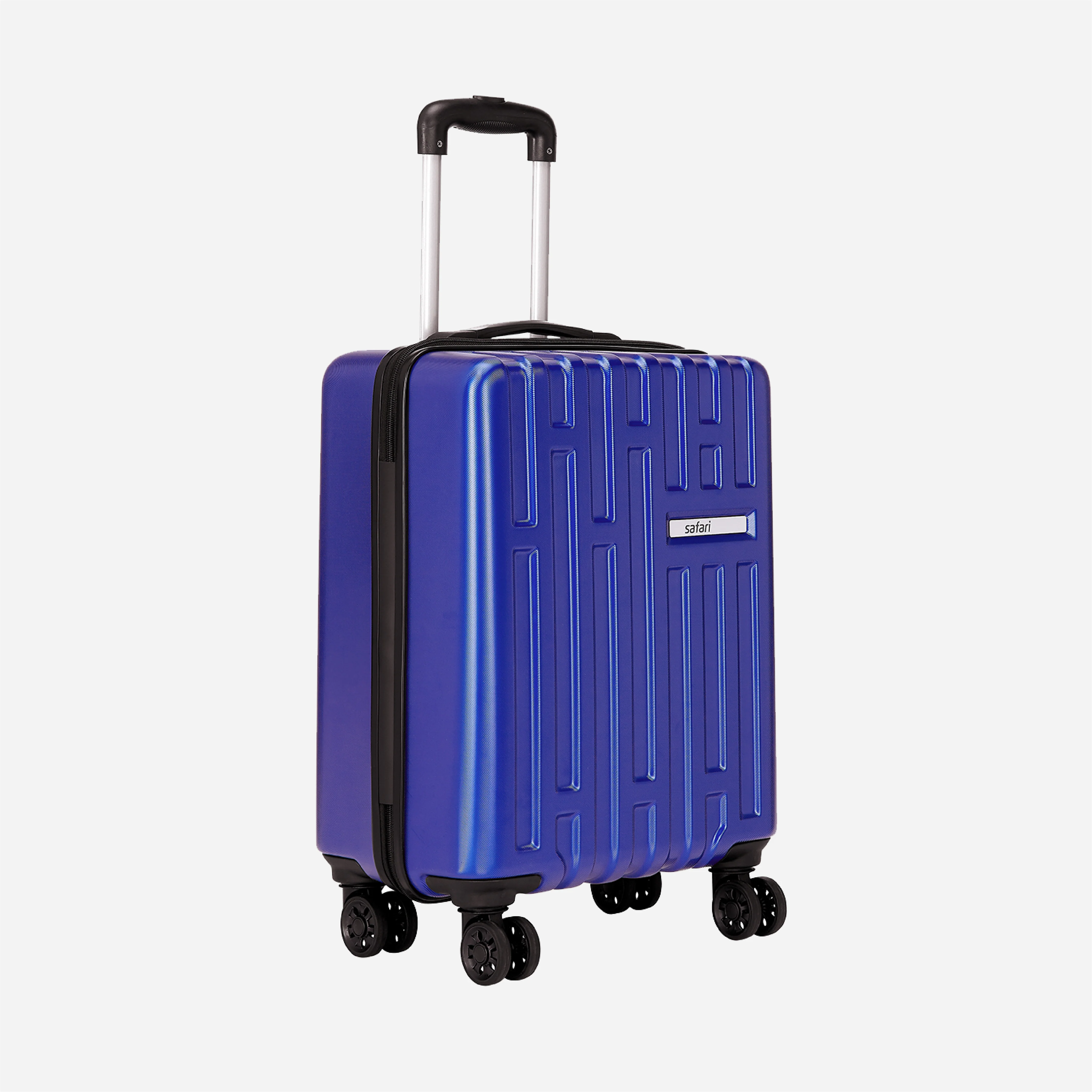 Safari Cargo Neo Metallic Blue Trolley Bag with TSA lock and Dual Wheels - Image 4