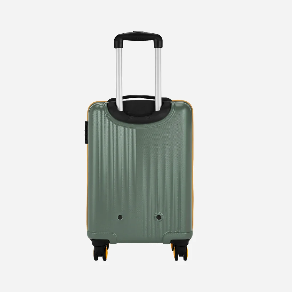 Safari City Miles Thyme Green Trolley Bag with Anti-theft Zipper and Dual Wheels - Image 11