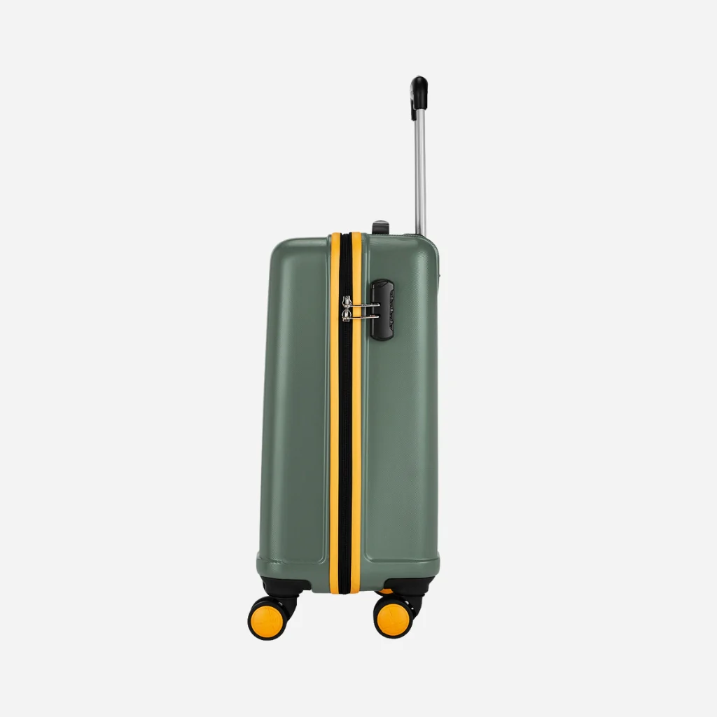Safari City Miles Thyme Green Trolley Bag with Anti-theft Zipper and Dual Wheels - Image 12